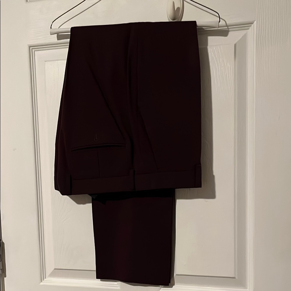 Express Men's Dress Pants - Dark Burgundy
